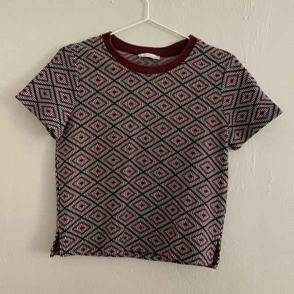 Patterned Maroon Top - Picture 1 of 1